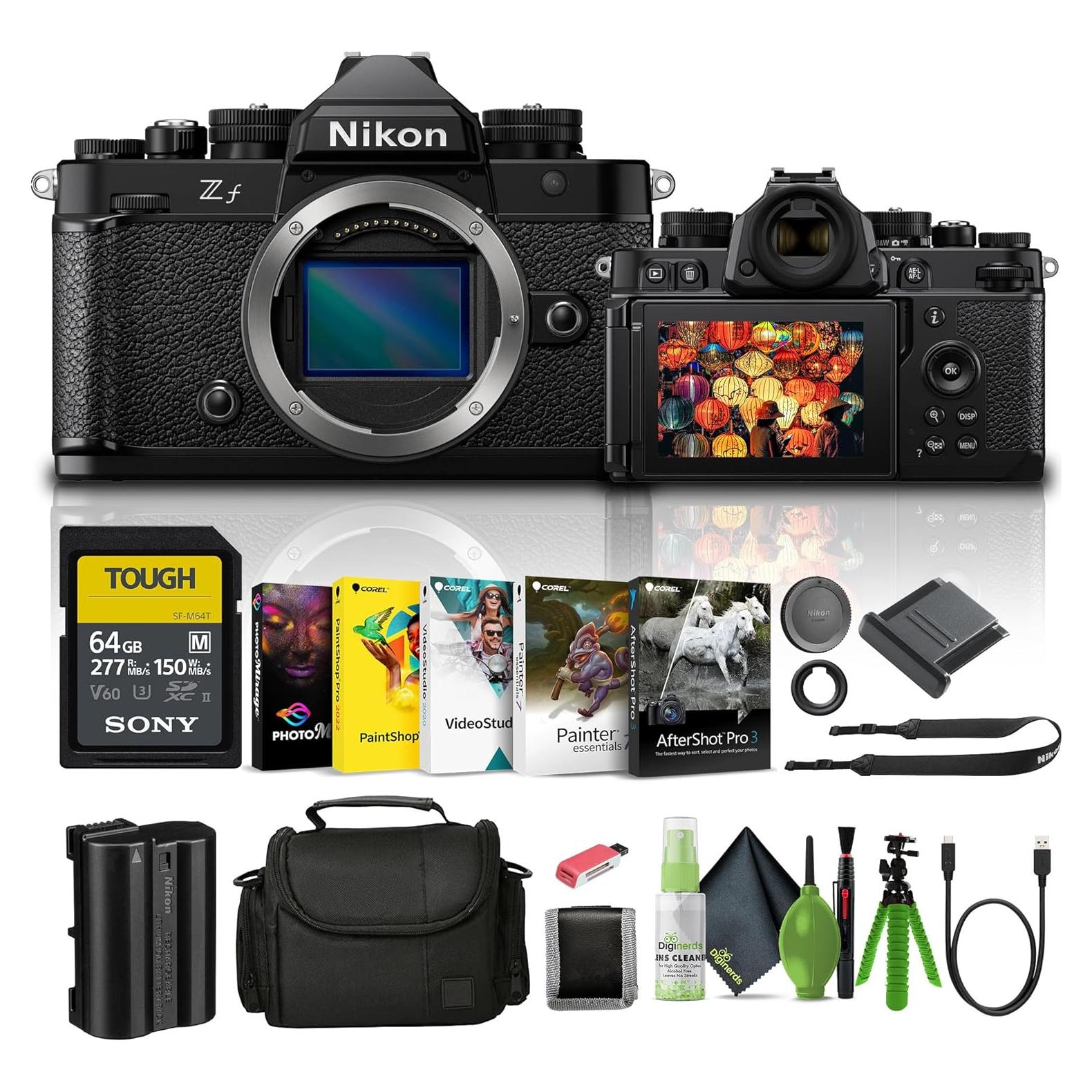 Cámara sin Espejo Nikon Zf 24.5MP 4K + Accesorios Completo