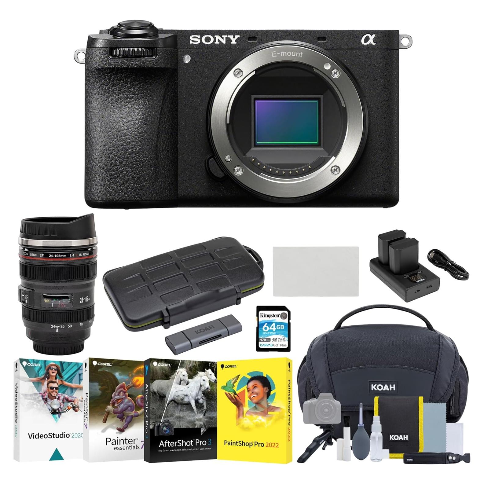 Cámara Híbrida Sony Alpha 6700 APS-C 26MP 4K con Accesorios