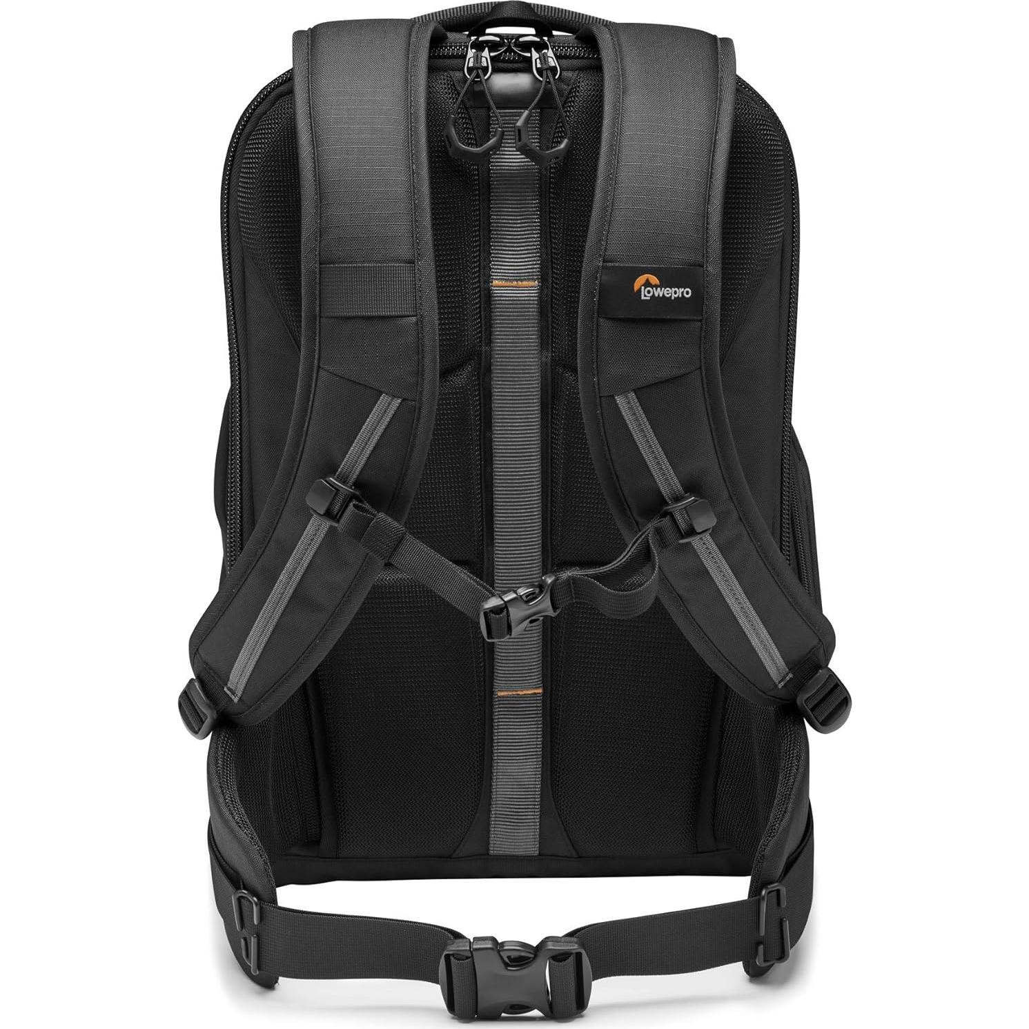 Mochila para cámara Lowepro Flipside BP 400 AW III - Negro - Acceso trasero y lateral