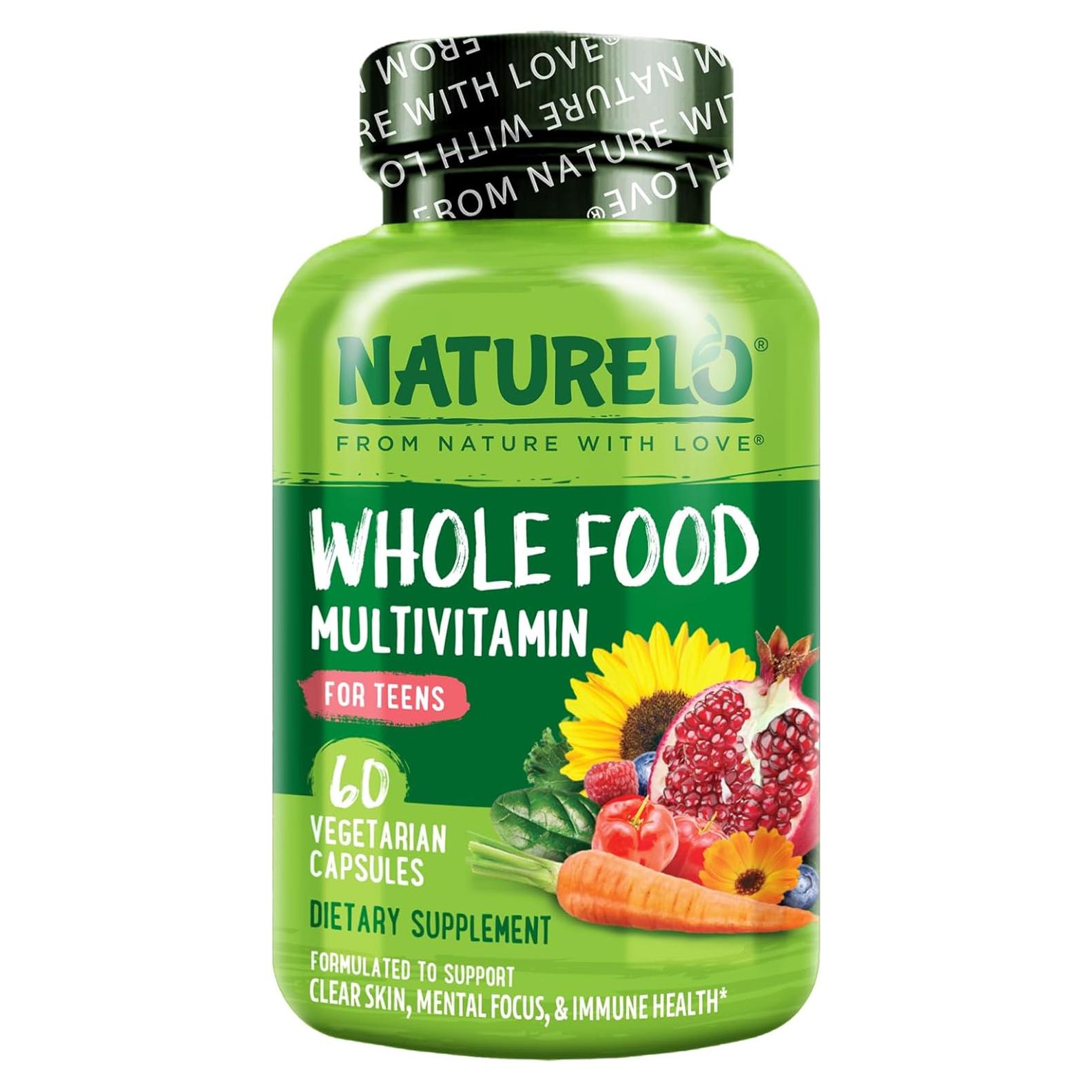 Multivitamina para Adolescentes NATURELO - 60 Cápsulas Veganas