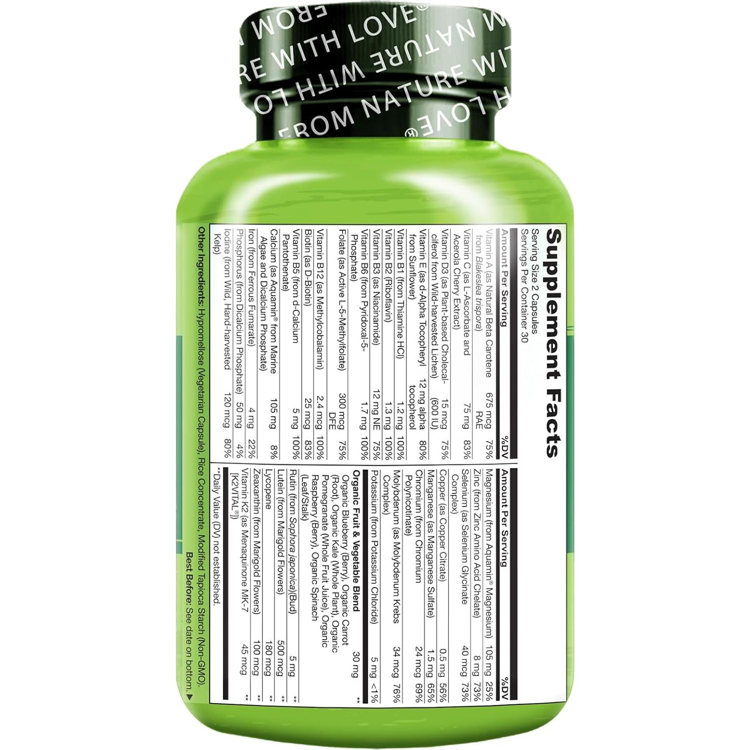 Multivitamina para Adolescentes NATURELO - 60 Cápsulas Veganas