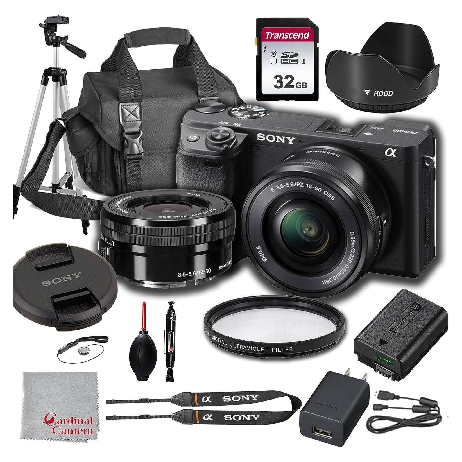 Cámara Digital Sin Espejo Sony Alpha a6400 24.2MP 16-50mm + Accesorios