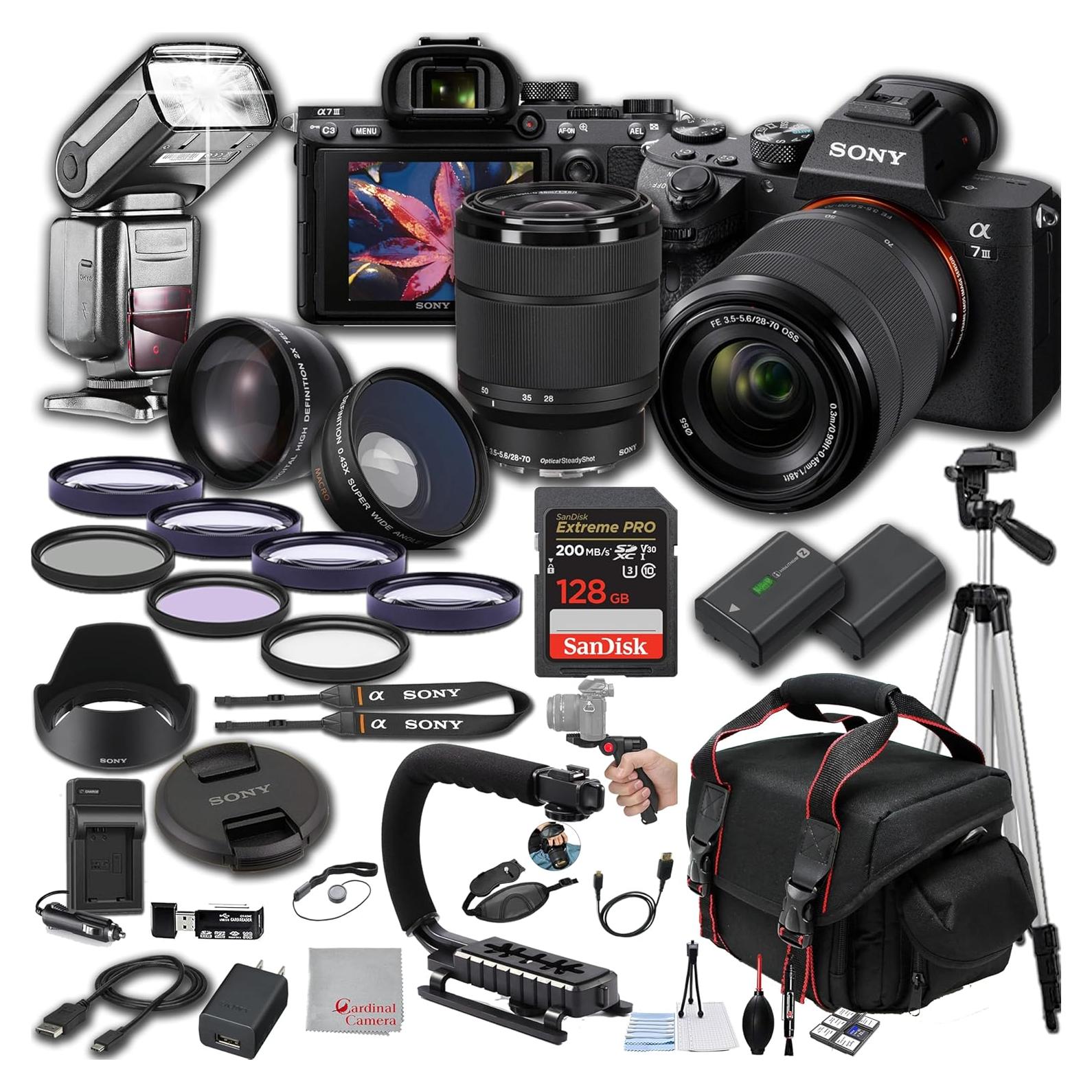 Cámara Digital Sin Espejo Sony Alpha a7 III 24MP + Lente 28-70mm