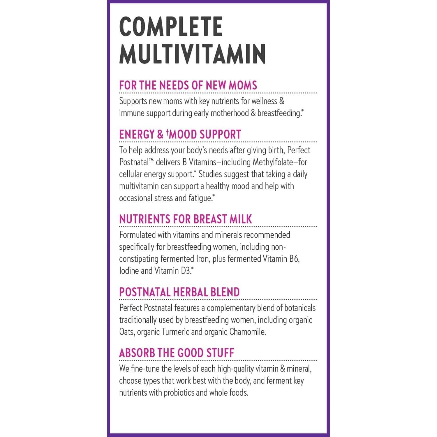 New Chapter Vitaminas Postnatales 96 Cápsulas Orgánicas