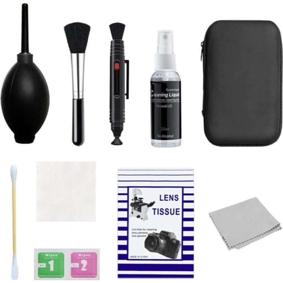 Alpha a6100 Mirrorless Digital Camera with 16-50mm f/3.5-5.6 OSS II Lens Bundle with UV Filter + Memory Card + Card Reader + Memory Case + Cleaning Kit + Camera Bag + Cleaning Cloth (8 Items)