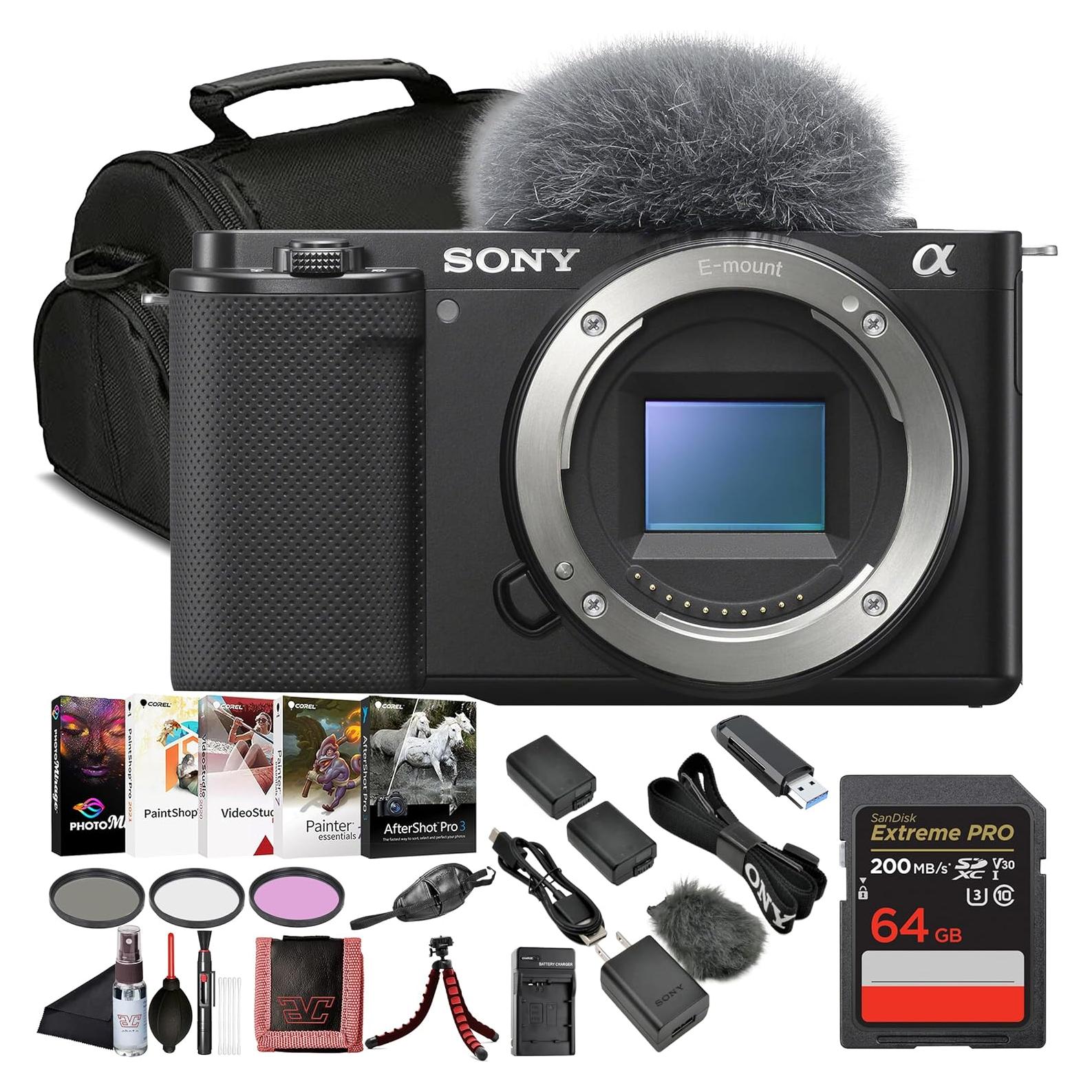 Cámara Sin Espejo Sony ZV-E10 24.2 MP 4K + Tarjeta 64GB