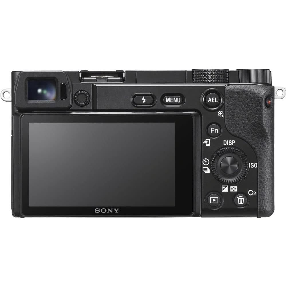 Sony Alpha a6100 Mirrorless Camera with 16-50mm OSS II Lens and 55-210mm Zoom Lenses (ILCE6100XB) + 64GB Memory Card + NP-FW50 + Camera Bag + Charger + Tripod + Cleaning Kit + More (Renewed)