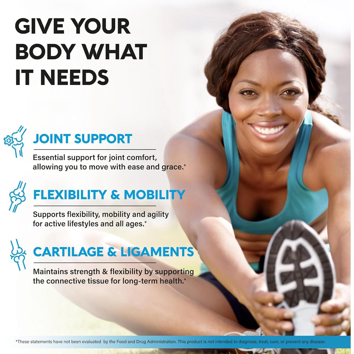 Suplemento Articular Glucosamina Condroitina NUTRA HARMONY 120 Cápsulas