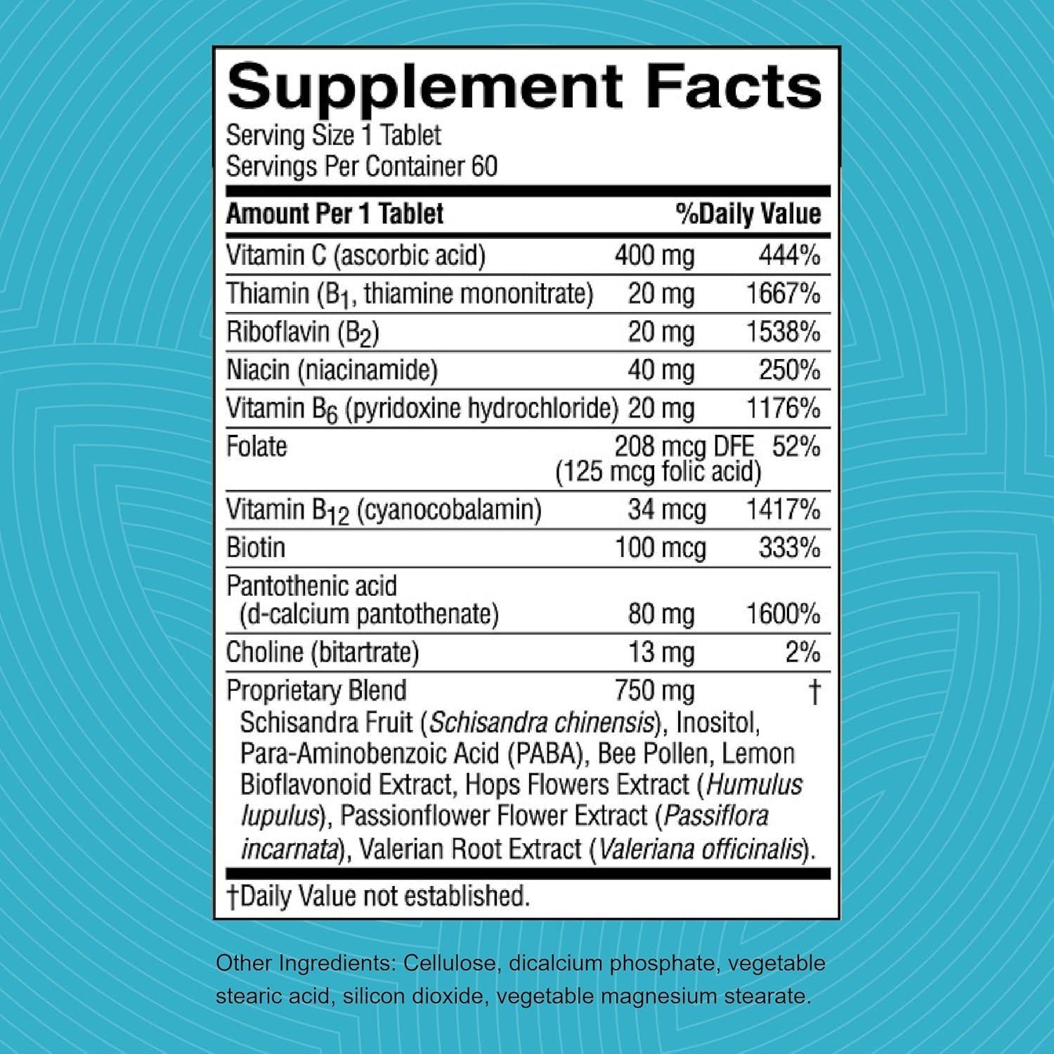 Nutri-Calm Nature's Sunshine 60 Tabletas para Estrés