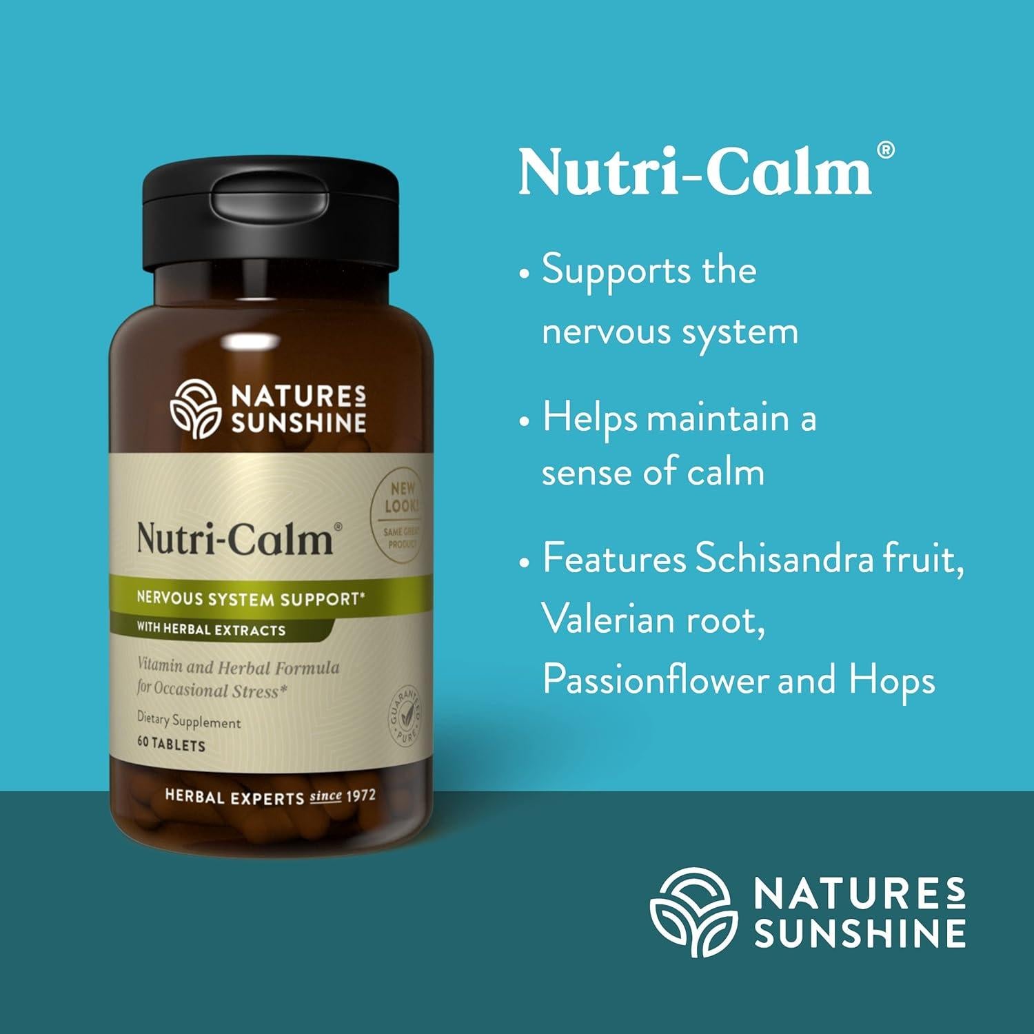 Nutri-Calm Nature's Sunshine 60 Tabletas para Estrés