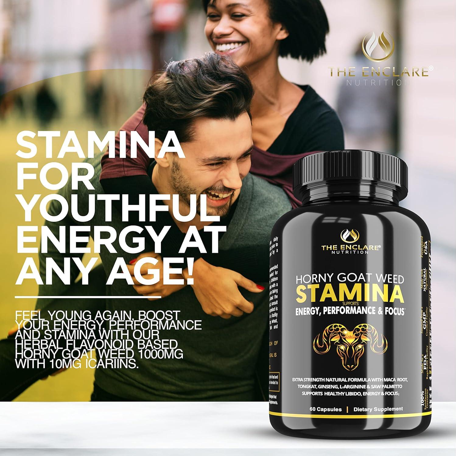 Suplemento Herbal Enclare - Hierba de Cabra Apasionada 1000mg