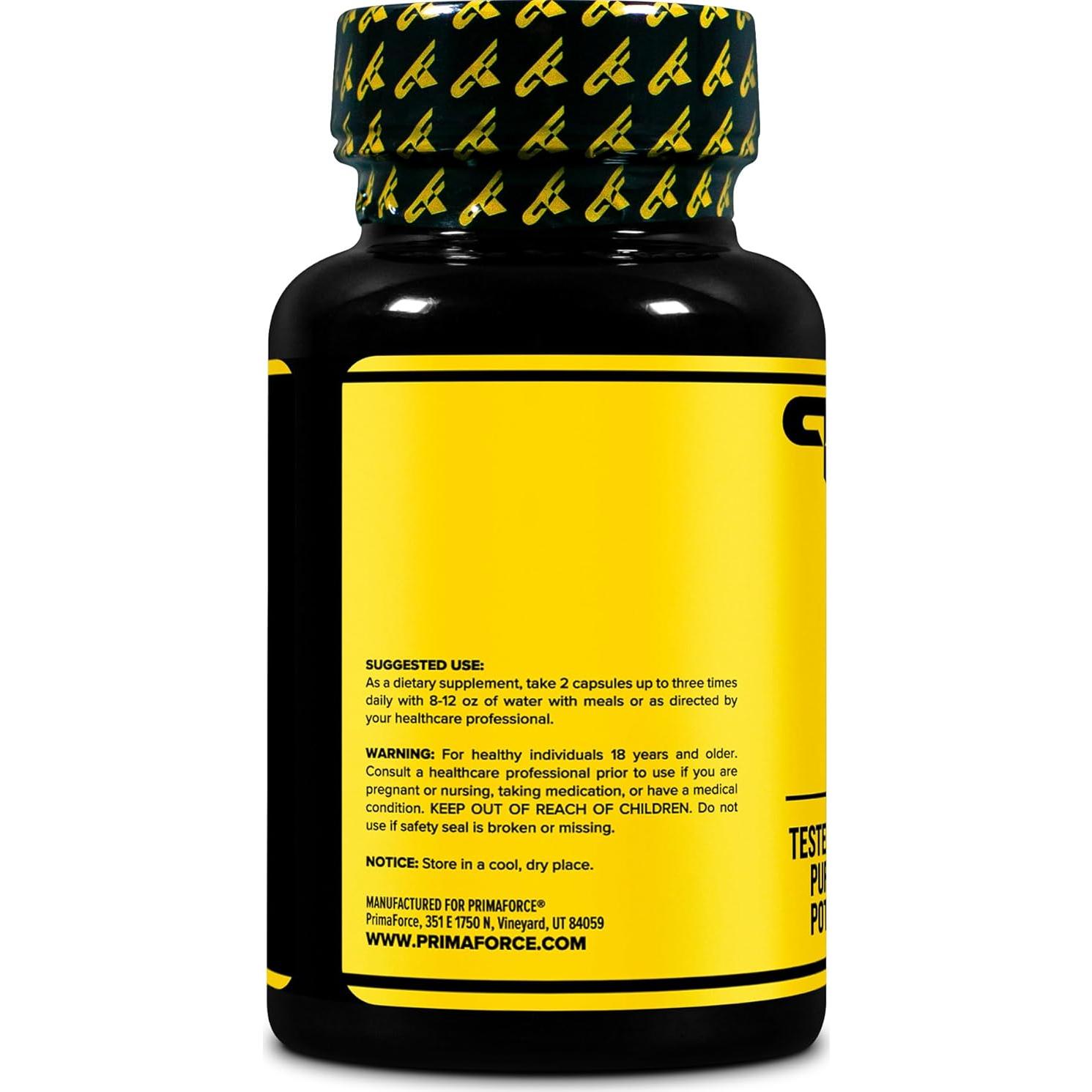 Suplemento Yohimbina HCl PrimaForce 2.5mg 90 Cápsulas