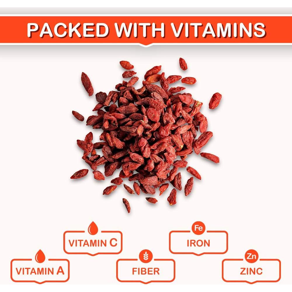 Baya de Goji Secas Orgánicas Roots Circle 400g - Antioxidantes