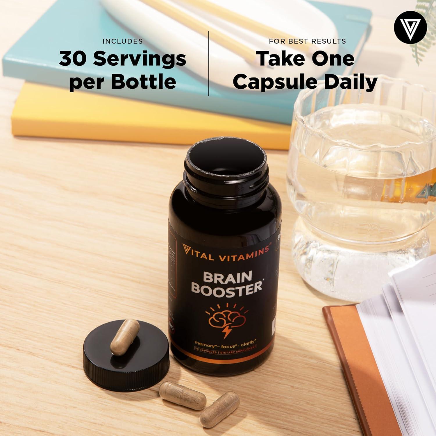 Suplemento Nootrópico Vital Vitamins 30 Cápsulas - Memoria y Enfoque