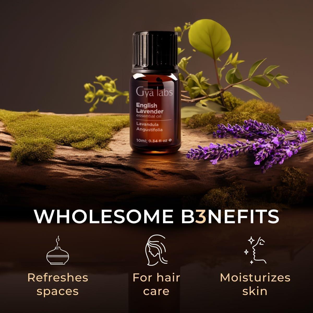 Aceite Esencial de Lavanda Inglesa Gya Labs 10 ml para Difusor