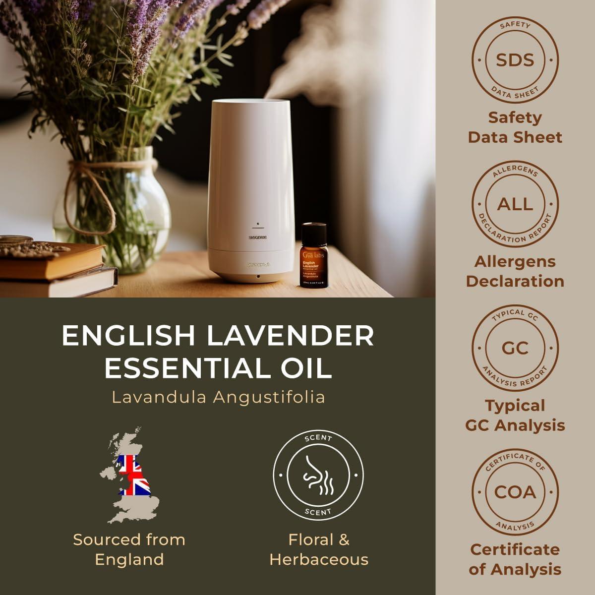 Aceite Esencial de Lavanda Inglesa Gya Labs 10 ml para Difusor
