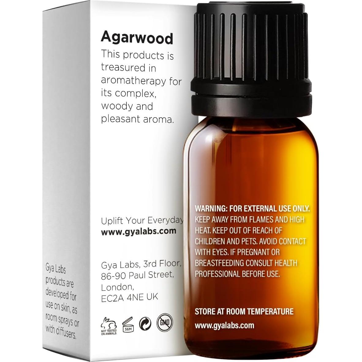 Aceite Esencial de Agarwood Gya Labs - 10 ml - Aromaterapia y Cuidado de la Piel
