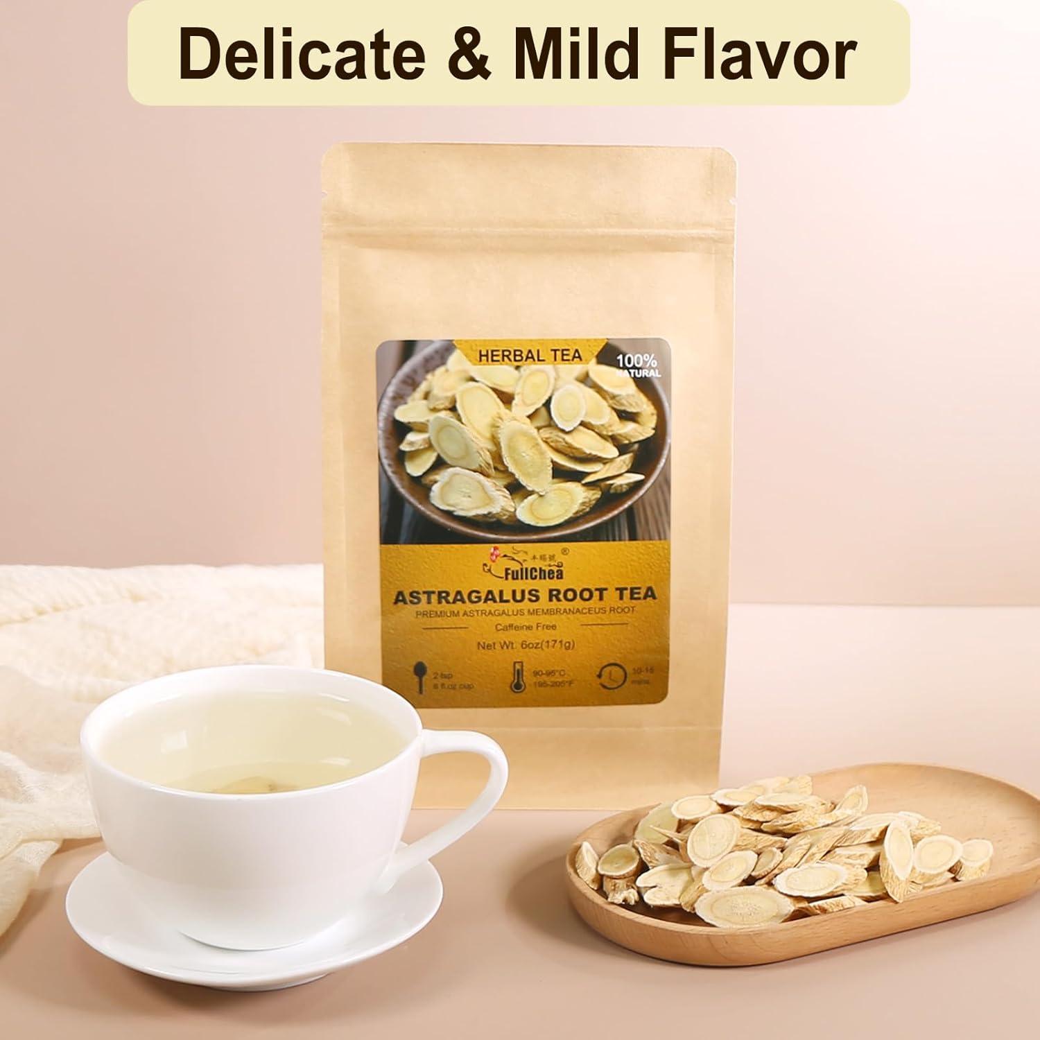 Té de raíz de astrágalo FullChea 170g - Hierba natural sin gluten