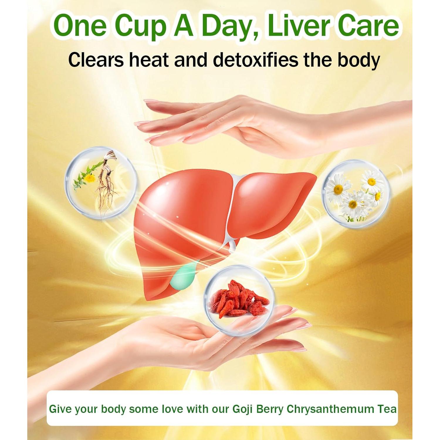 Té Herbal Rlvym de Goji Berry y Crisantemo - 15 Bolsitas