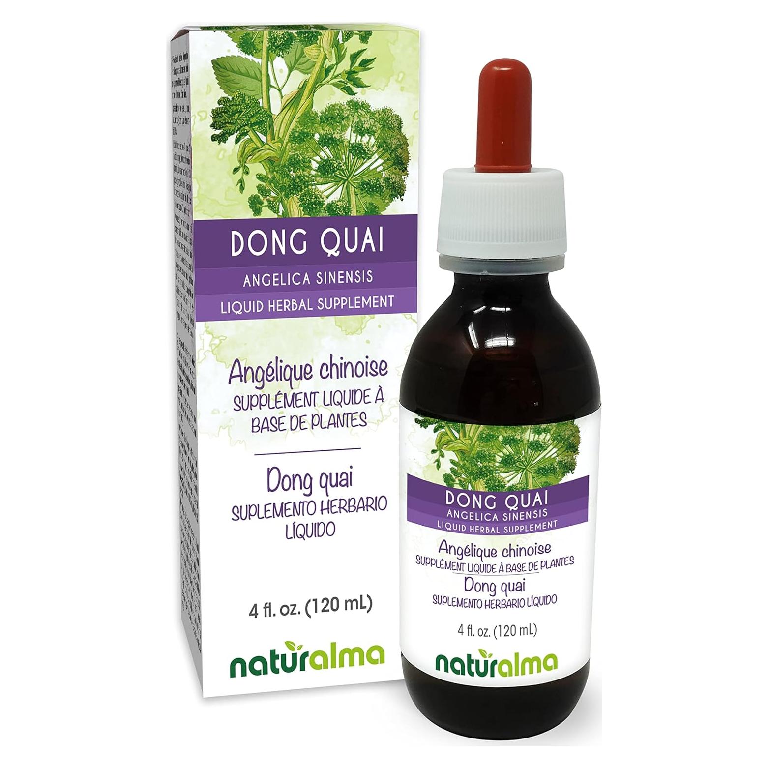 Extracto Líquido de Dong Quai Naturalma 118 ml - Suplemento Herbal Vegano