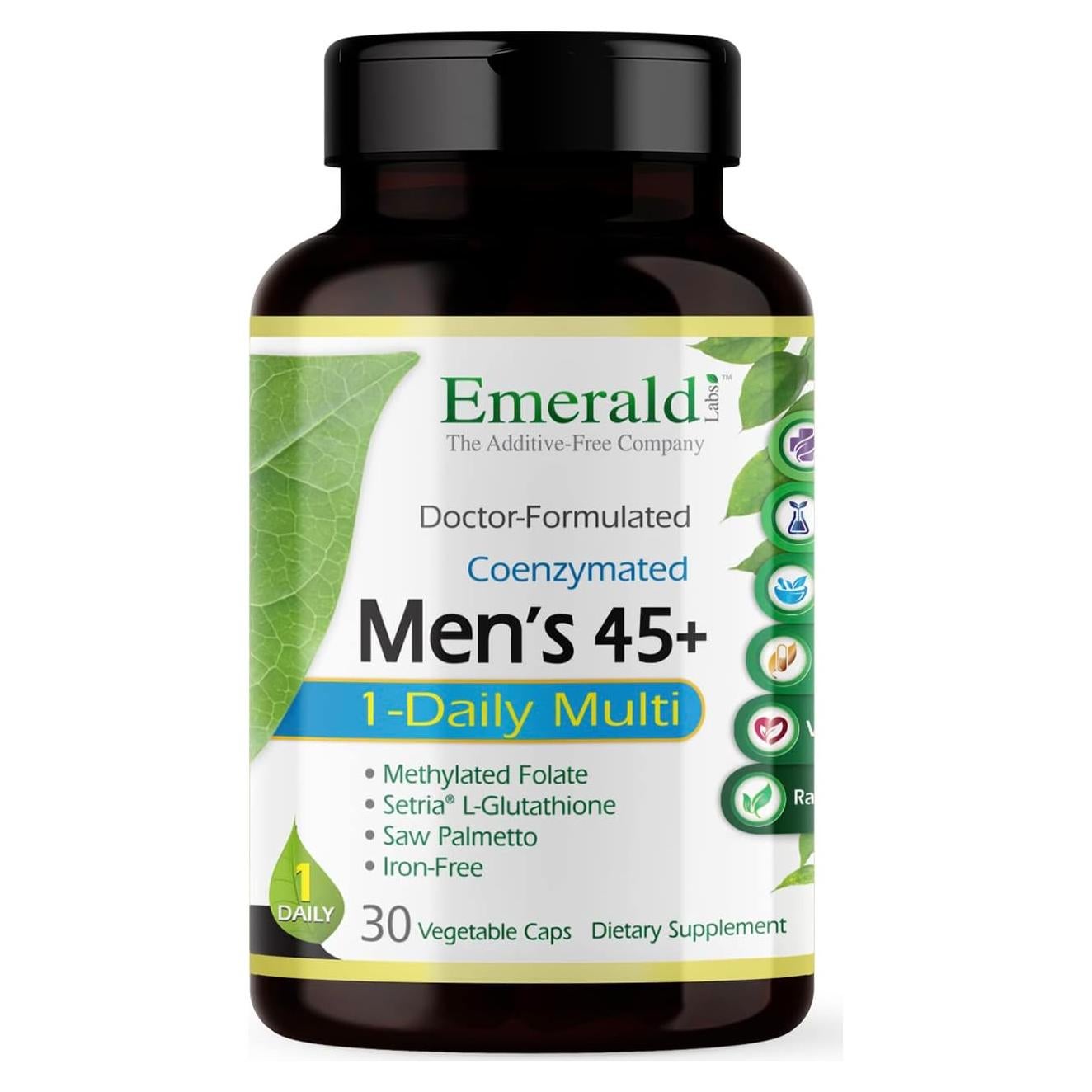 Multivitamina Diaria para Hombres 45+ Emerald Labs - 30 Cápsulas