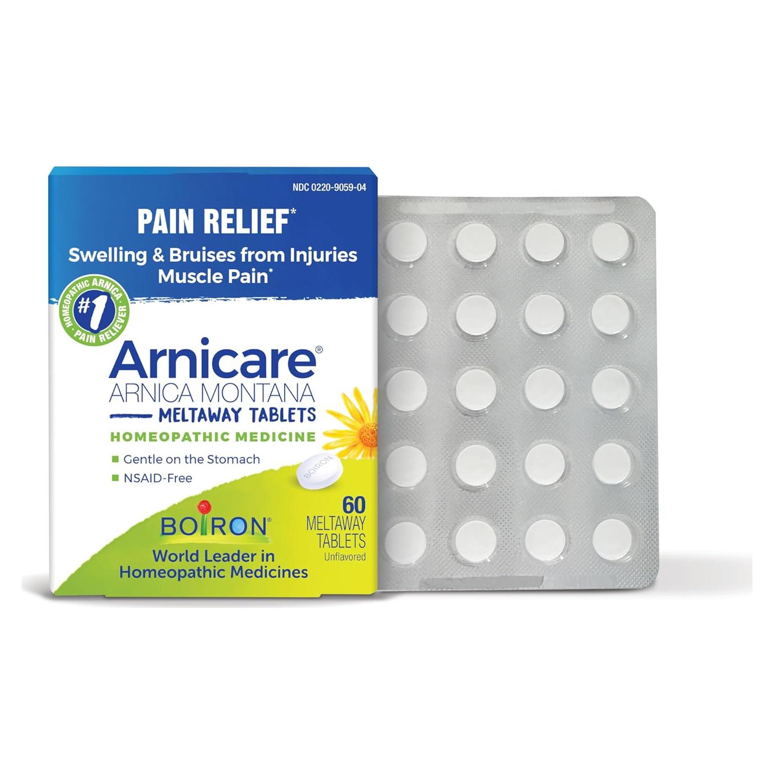 Tabletas Arnicare Boiron 60 Contenido Alivio Dolor Muscular