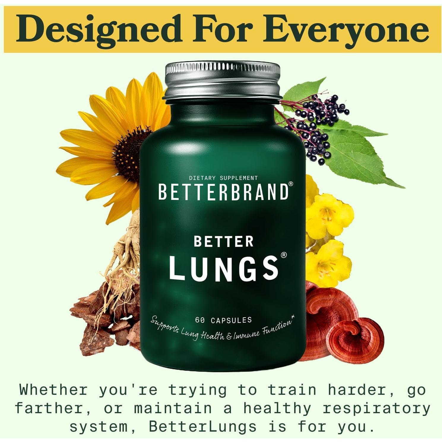 Suplemento Respiratorio Betterbrand BetterLungs 60 Cápsulas