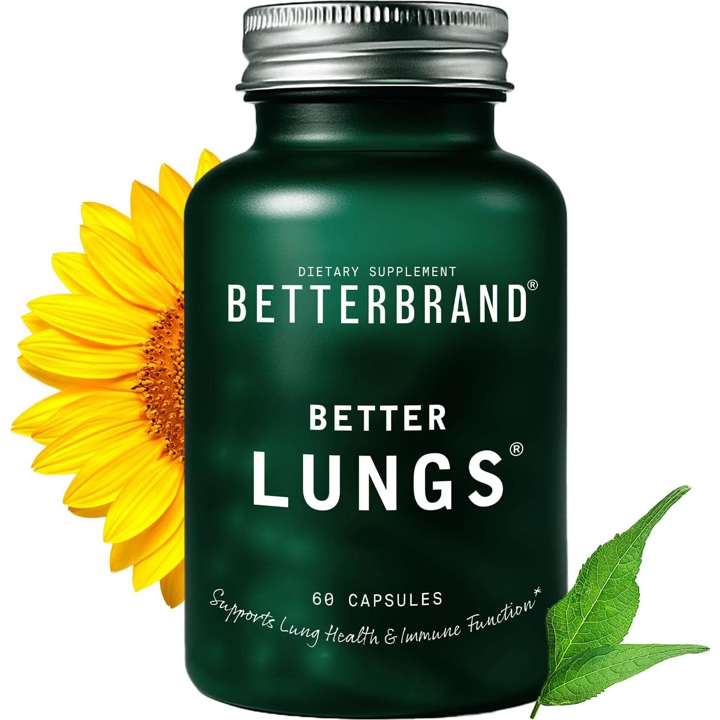 Suplemento Respiratorio Betterbrand BetterLungs 60 Cápsulas