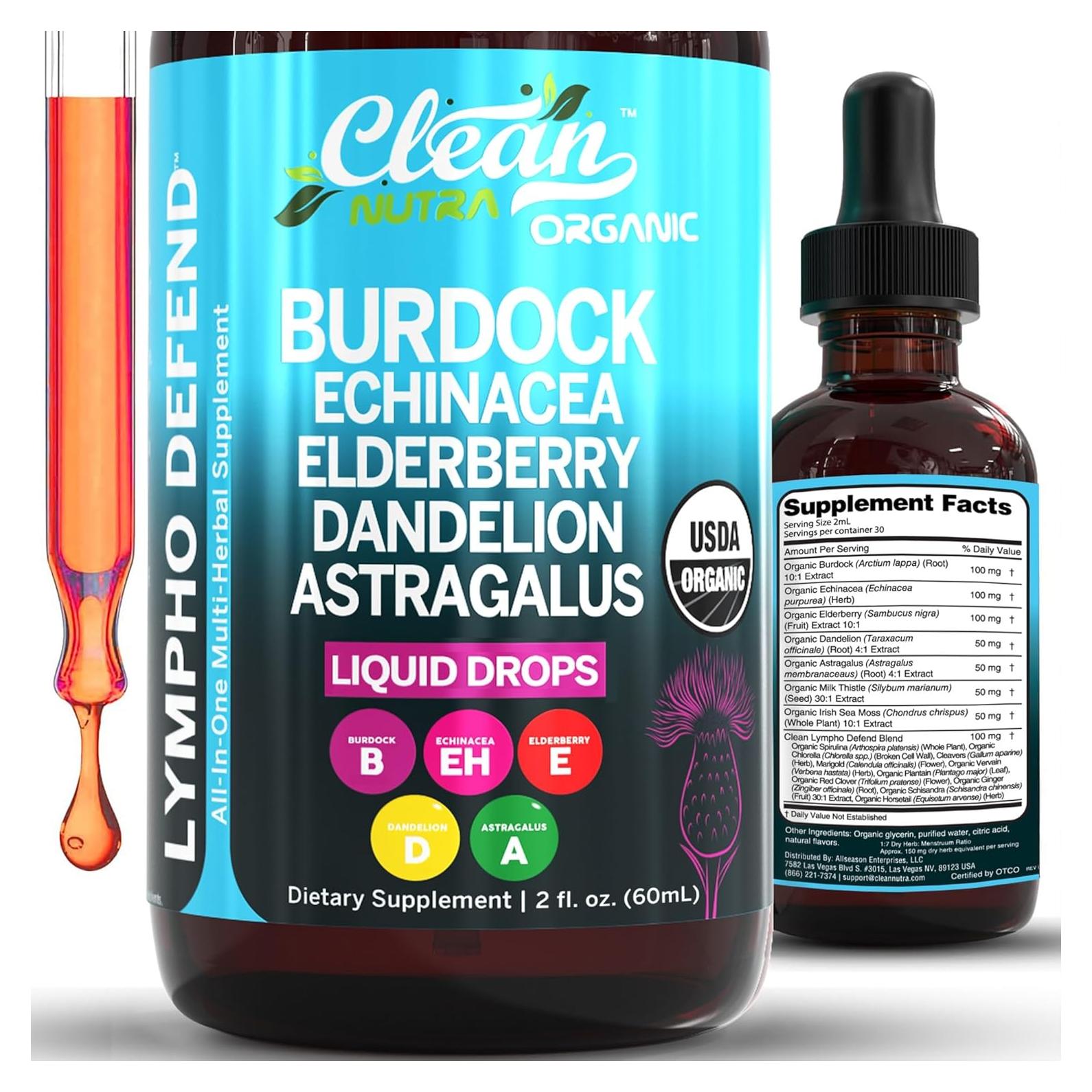 Gotas de Drenaje Linfático Clean Nutraceuticals 45.4g