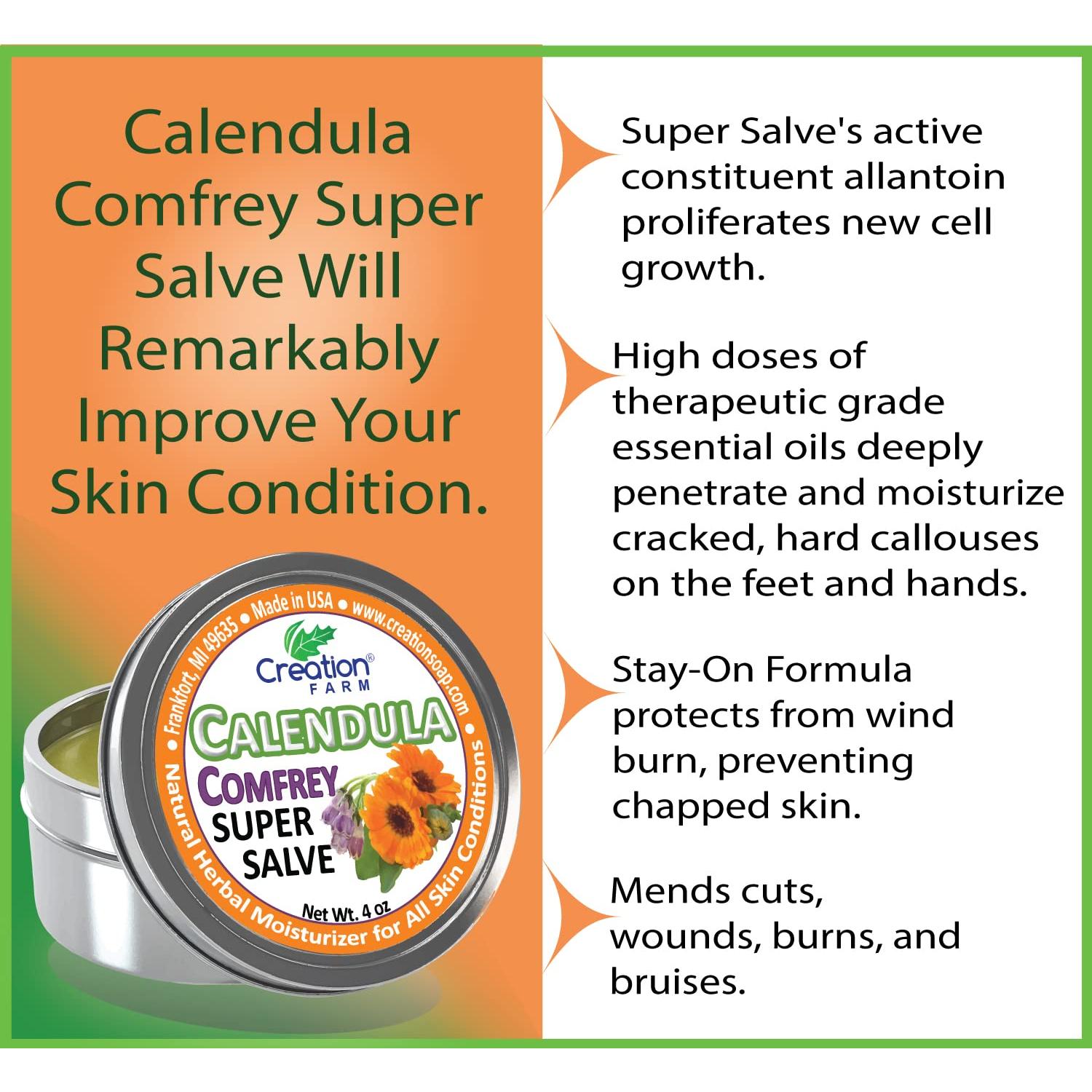 Salve Herbal Creation Farm de Caléndula y Consuelda 113g