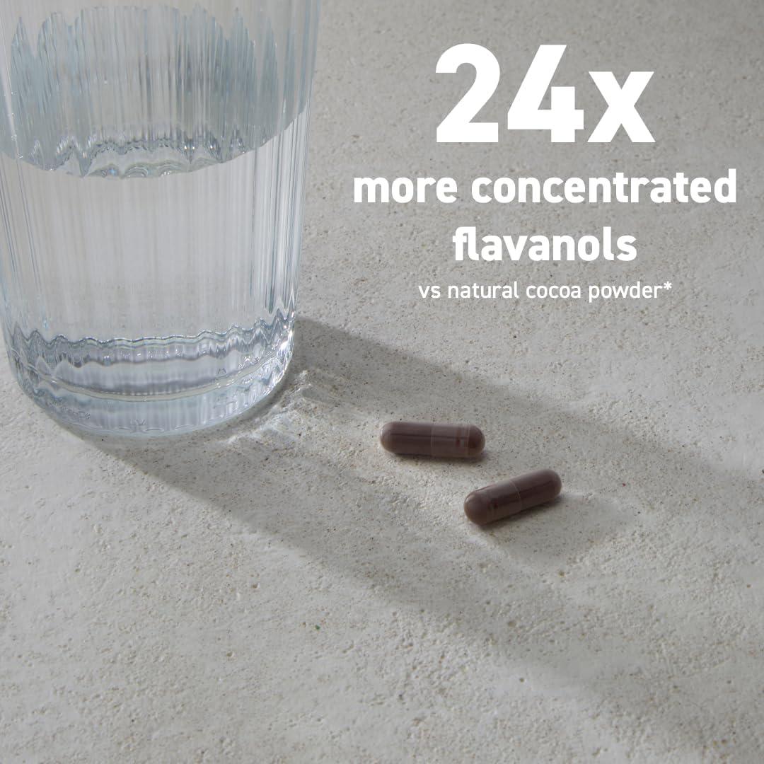 Suplemento Cardíaco CocoaVia 500mg Flavanoles 60 Cápsulas