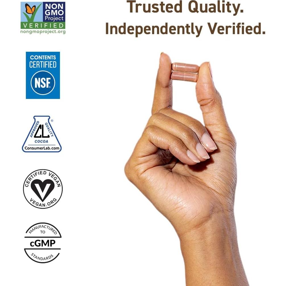 Suplemento Cardíaco CocoaVia 500mg Flavanoles 60 Cápsulas