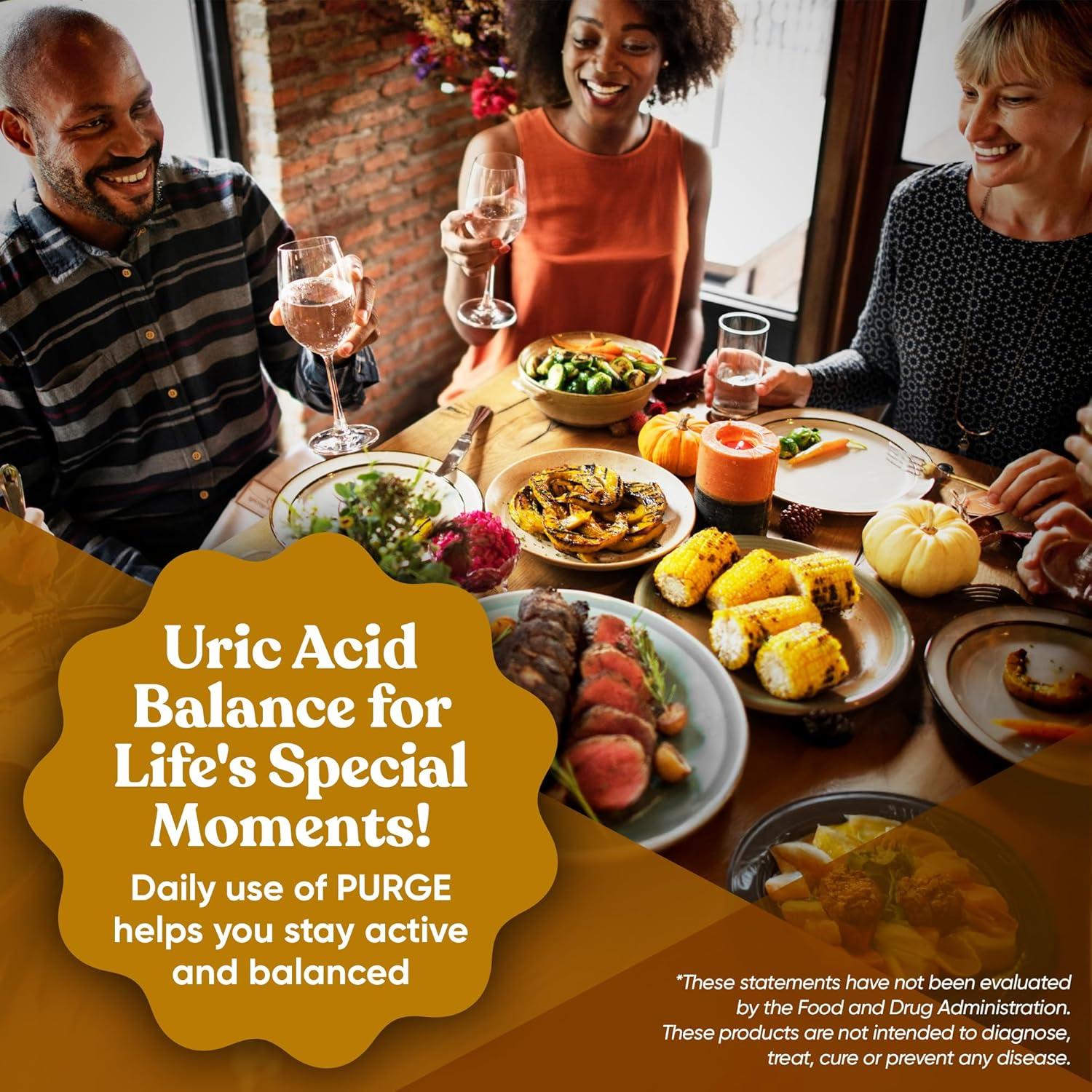 Purge! Suplemento de Ácido Úrico - 60 Cápsulas Veganas