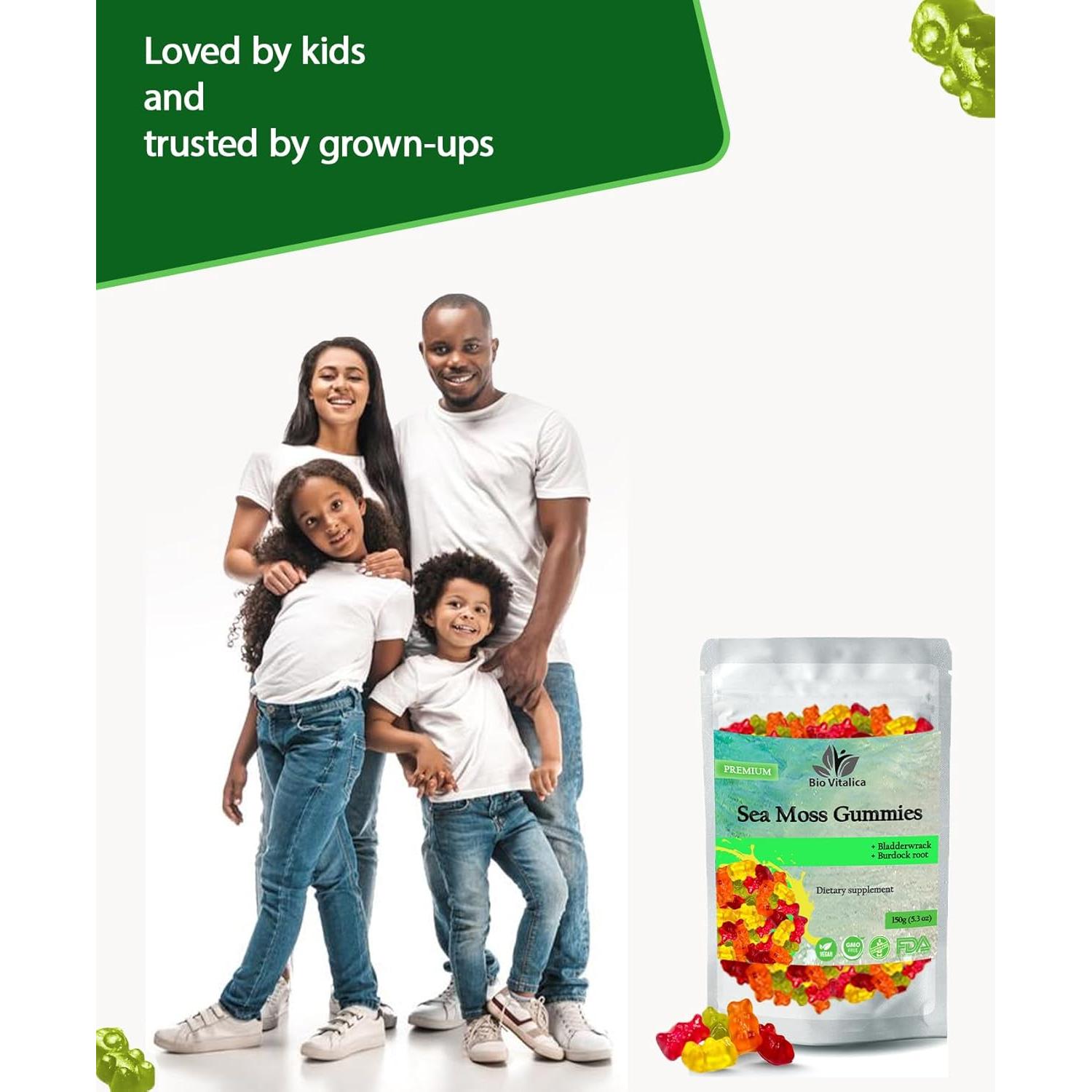 Gomitas de Musgo Marino BIO VITALICA 50 Unidades Veganas