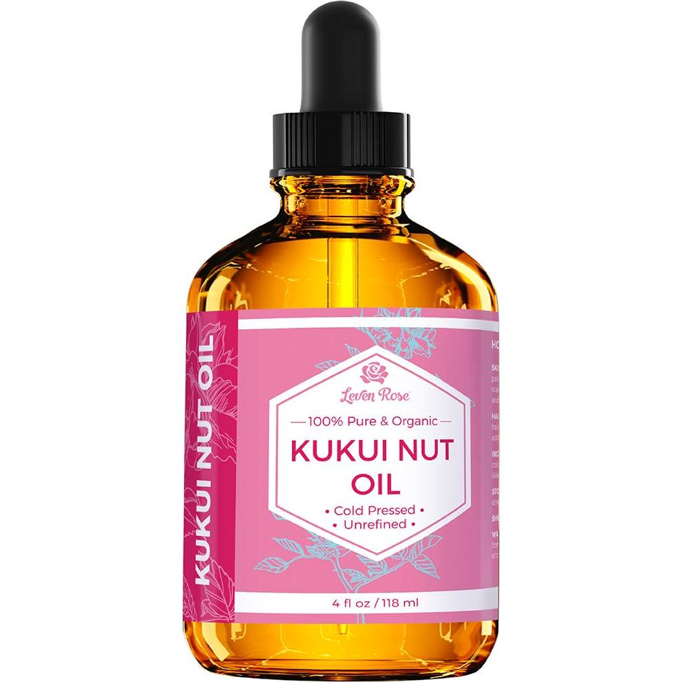 Leven Rose Aceite de Nuez Kukui 118 ml - Hidratante Facial y Capilar