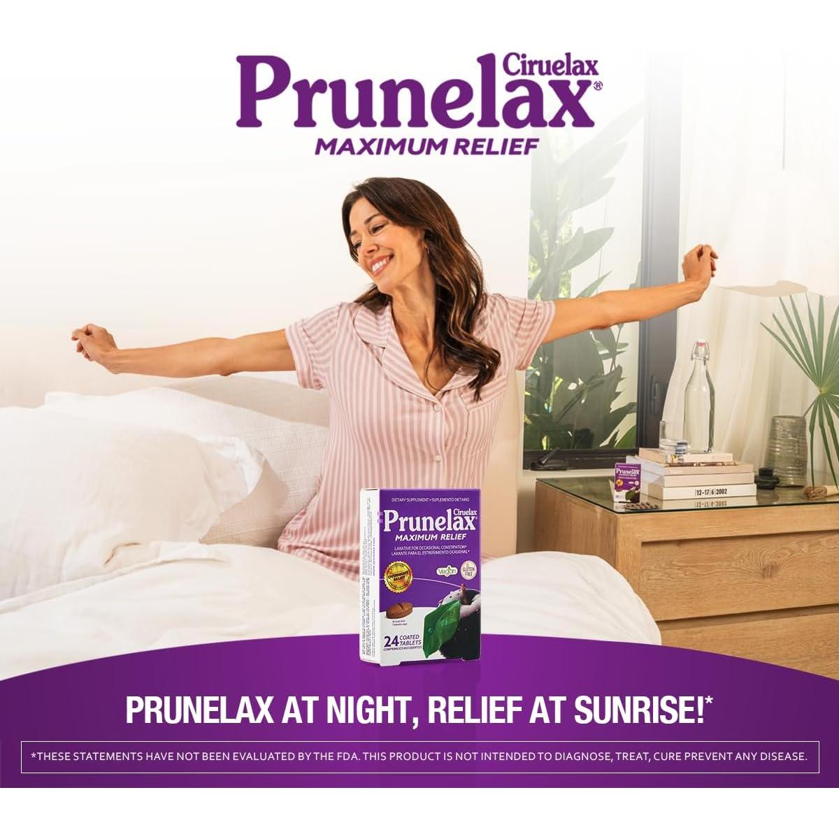 Prunelax Máximo Alivio Laxante Vegano 24 Tabletas con Senna