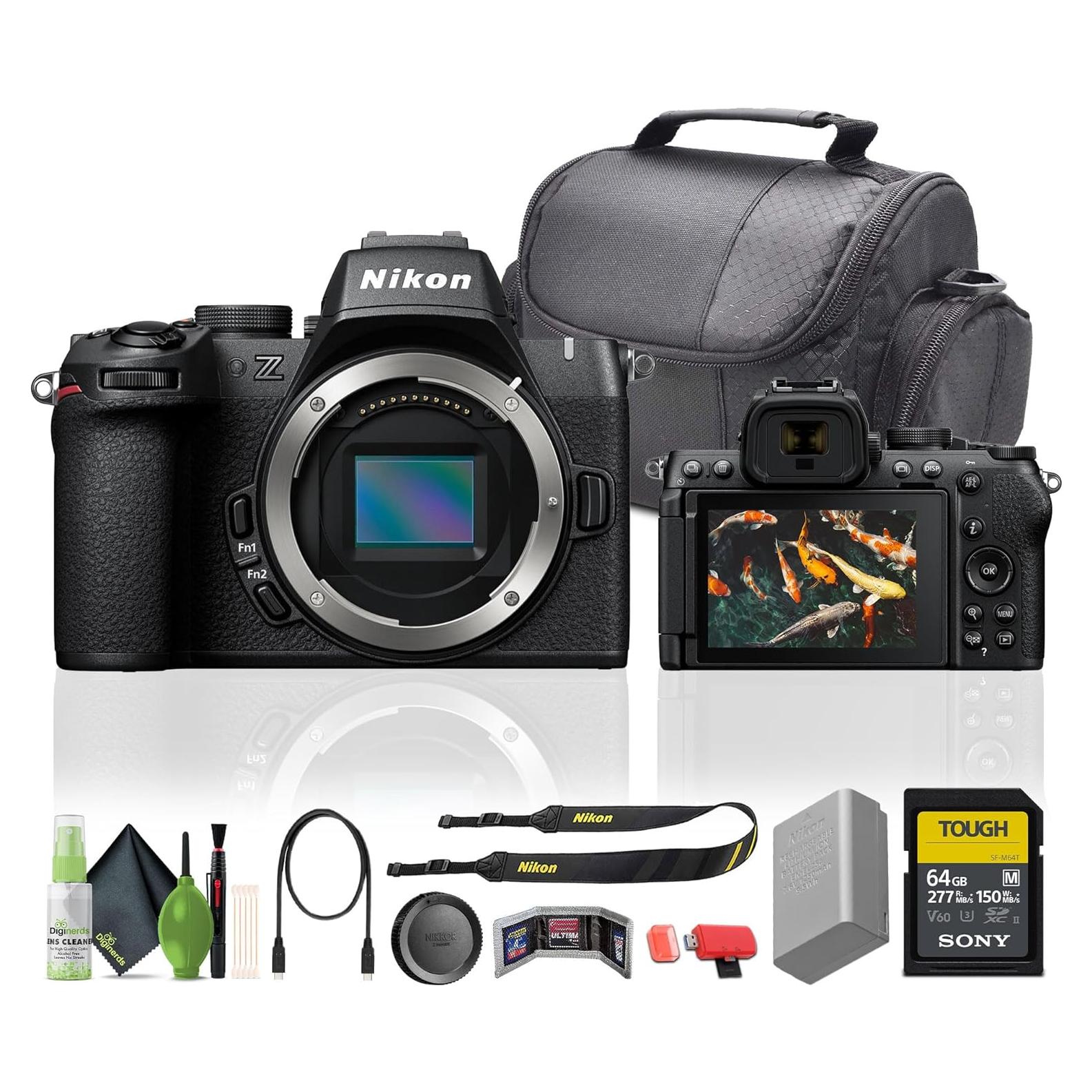 Cámara Sin Espejo Nikon Z50II + 64GB + Kit de Limpieza y Bolsa