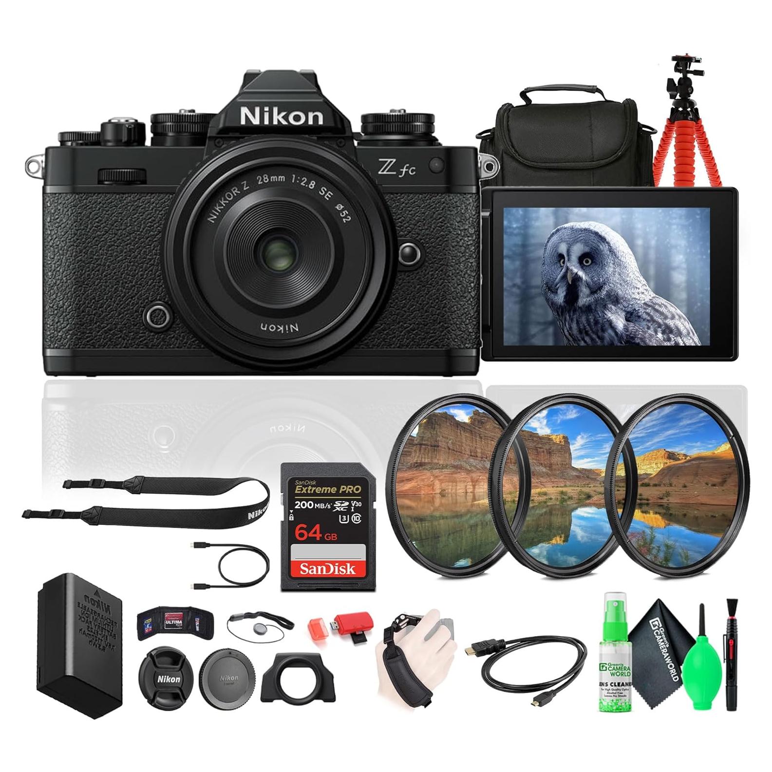 Cámara sin Espejo Nikon Z fc + Lente NIKKOR Z 28mm f/2.8 + Accesorios