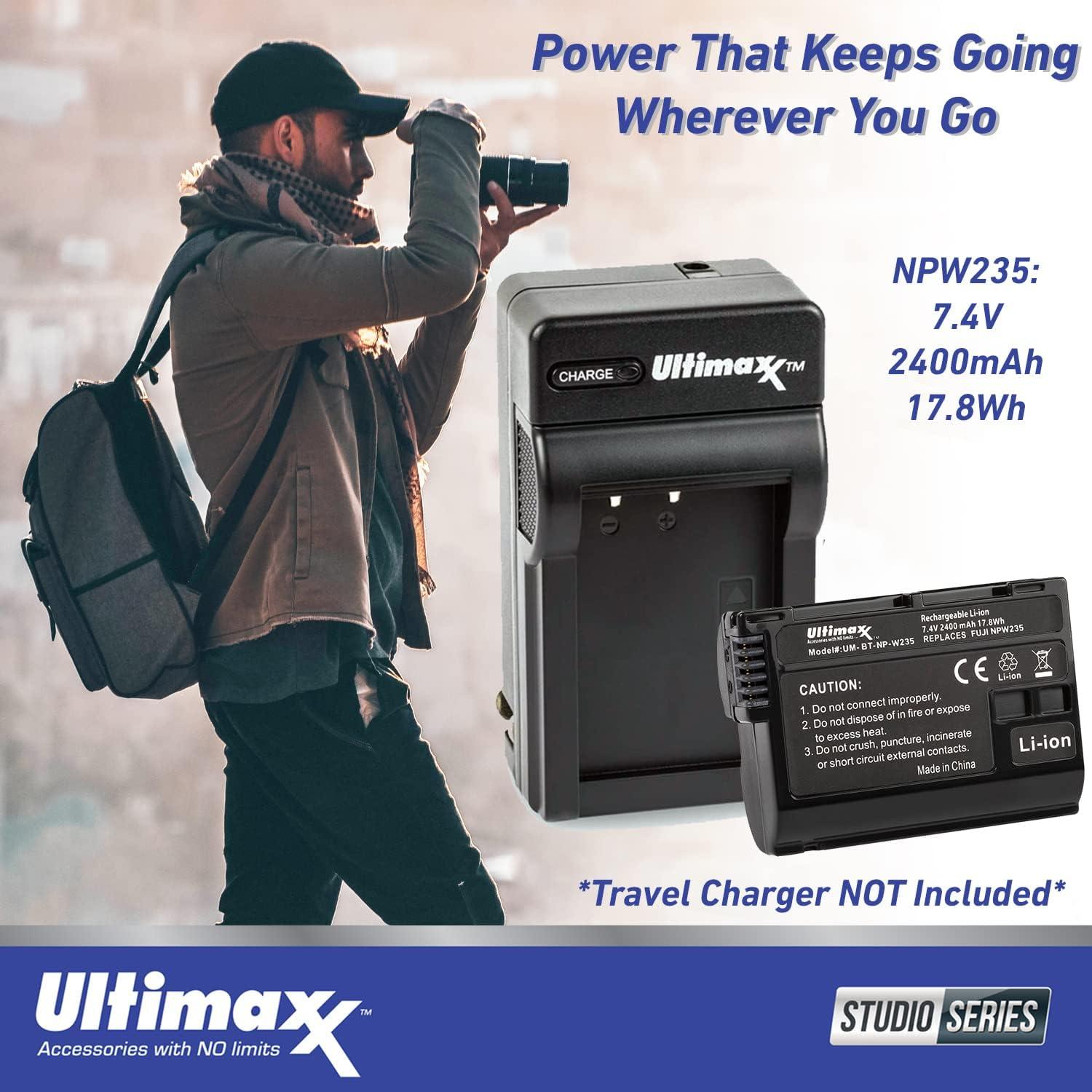 Ultimaxx Advanced FUJIFILM X-S20 Mirrorless Camera Bundle (Black - Body Only) - Includes: 128GB Extreme Memory Card, Replacement Battery, LED Video Light, V-Shaped Bracket & Much More (24pc Bundle)