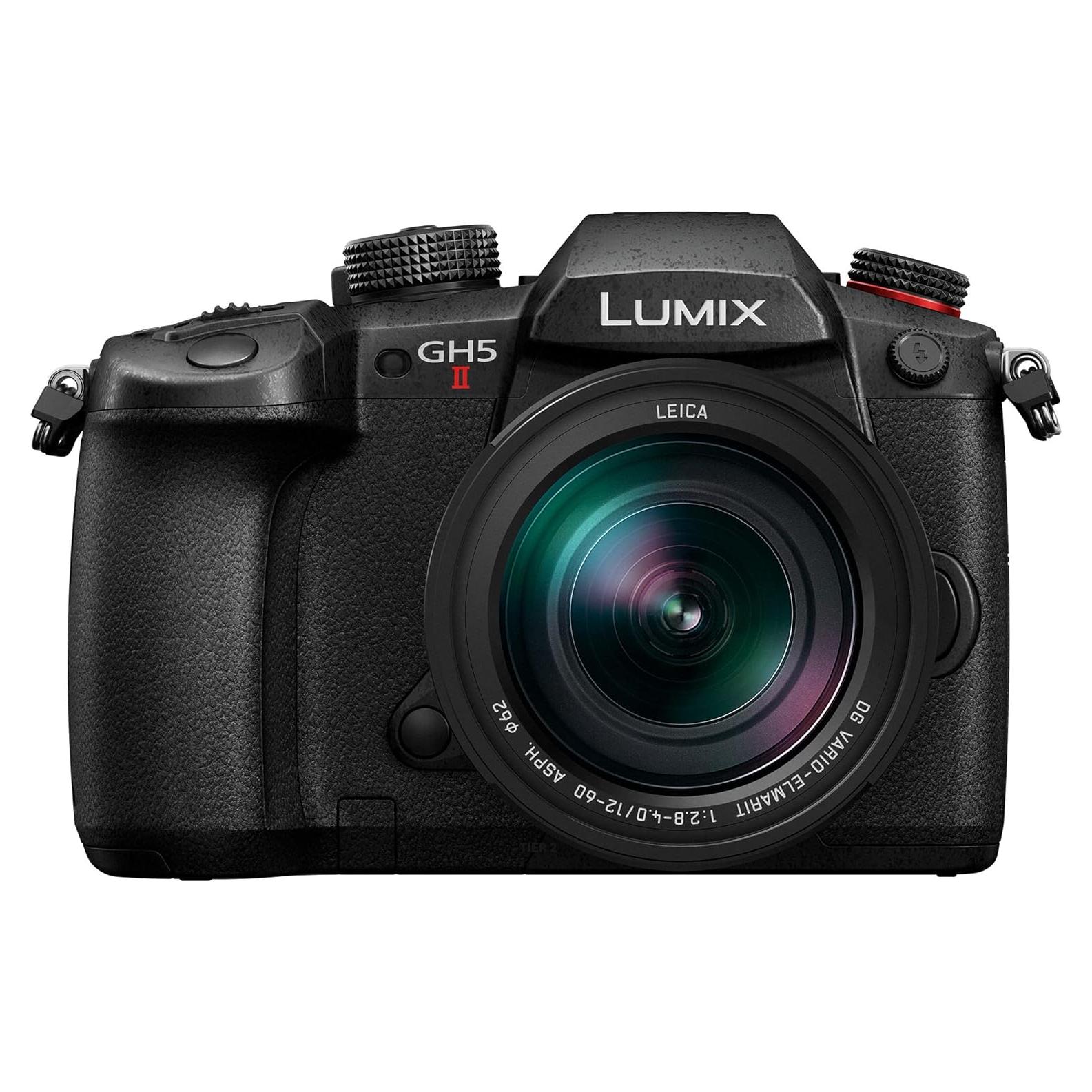 LUMIX GH5M2, 20.3MP Mirrorless Micro Four Thirds Camera with Live Streaming, 4K 4:2:2 10-Bit Video, 5-Axis Image Stabilizer, 12-60mm F2.8-4.0 Leica Lens DC-GH5M2LK