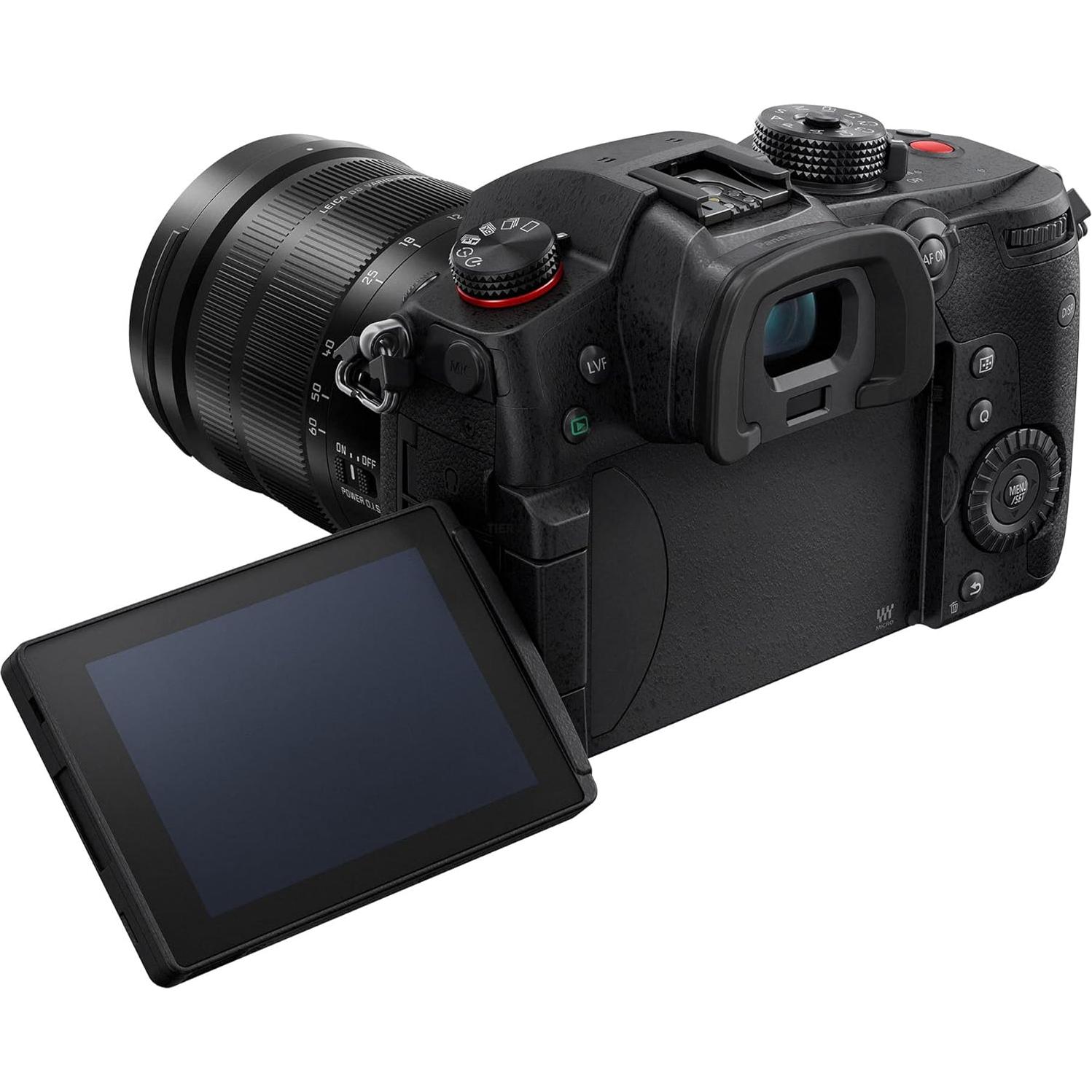LUMIX GH5M2, 20.3MP Mirrorless Micro Four Thirds Camera with Live Streaming, 4K 4:2:2 10-Bit Video, 5-Axis Image Stabilizer, 12-60mm F2.8-4.0 Leica Lens DC-GH5M2LK