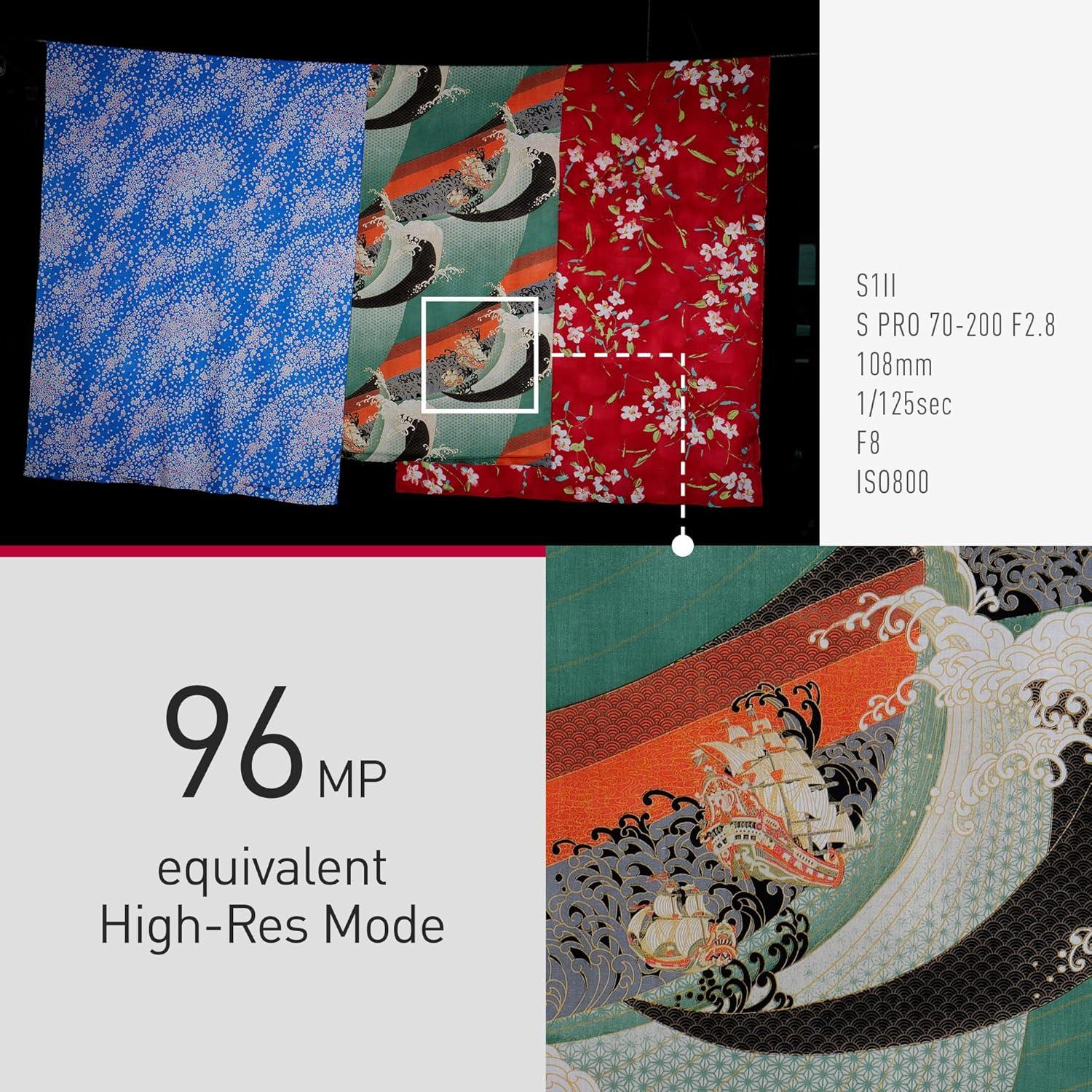 Cámara Digital Panasonic LUMIX S1II 24.1MP 6K Sin Espejo