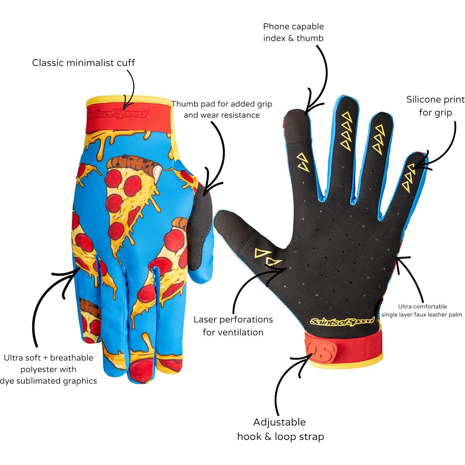 Guantes de Motocross Saints of Speed Pizza XX-Large