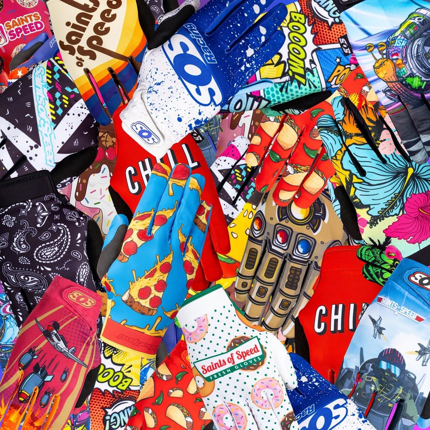 Guantes de Motocross Saints of Speed Pizza XX-Large