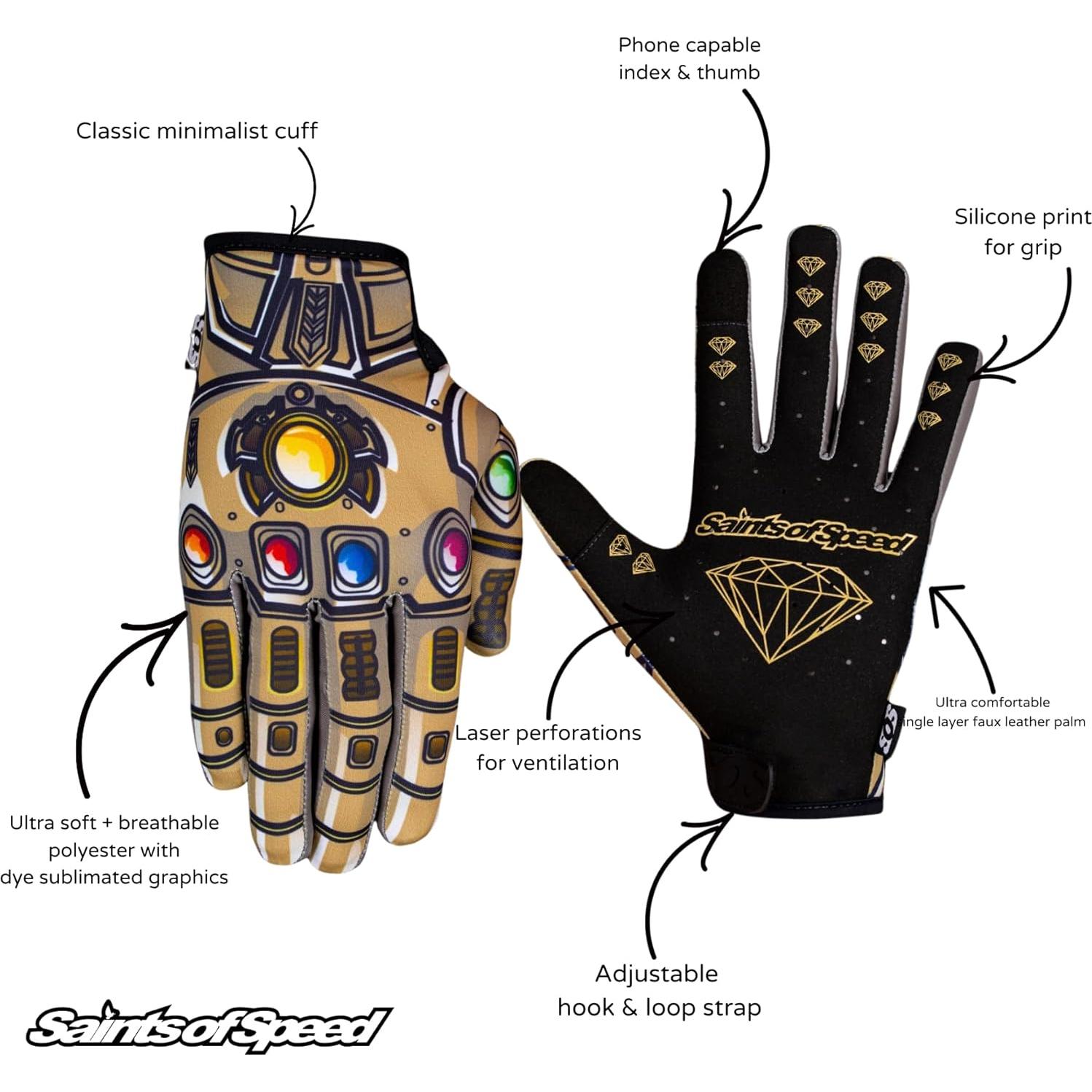 Guantes de Motocross Saints of Speed Medianos Transpirables