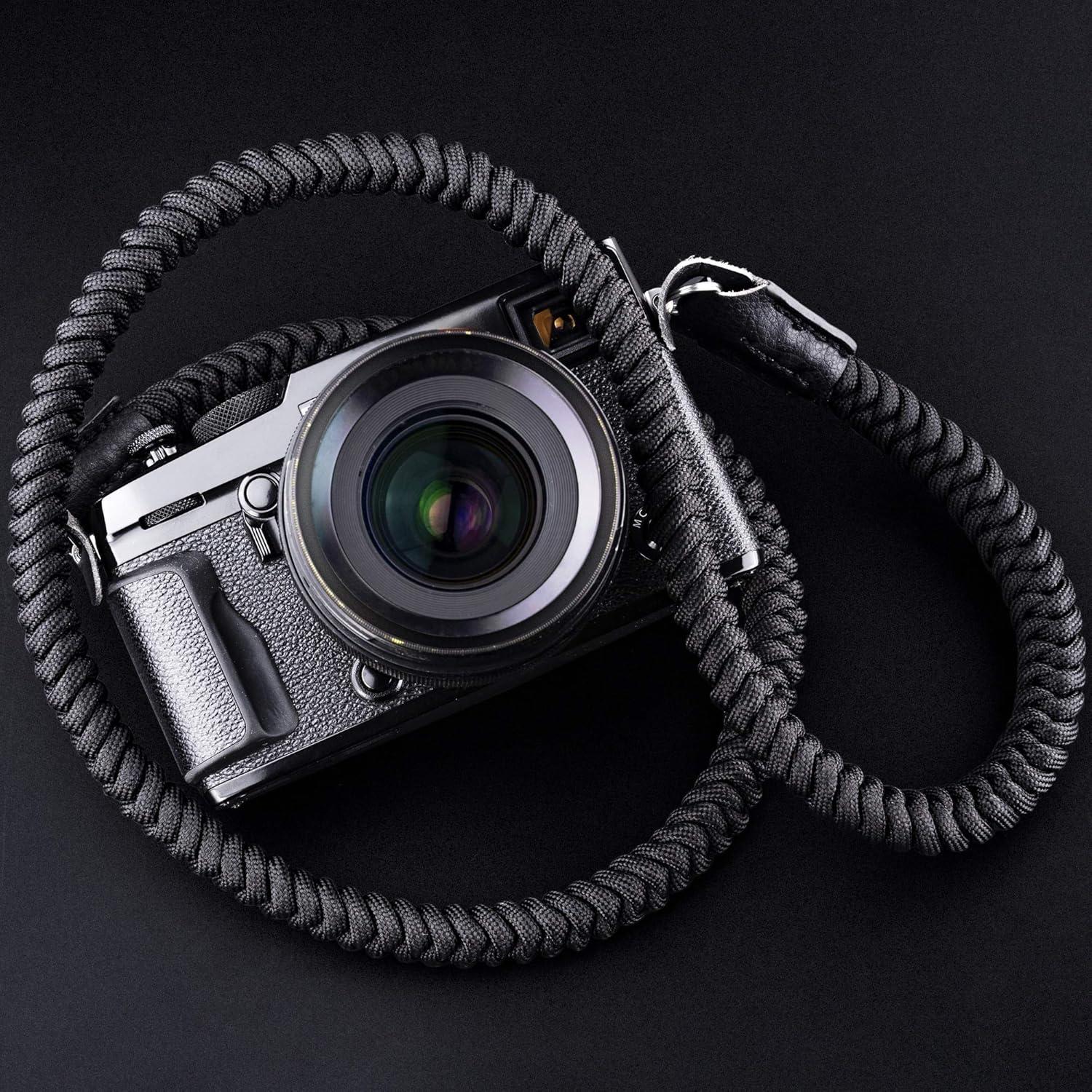 Correa para cámara AQAREA 104 cm negra, soporte 20.41 kg