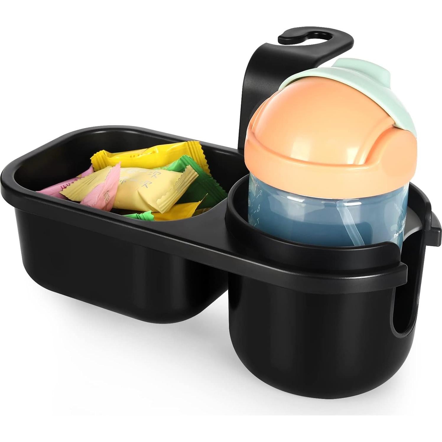 Organizador de Asiento de Coche Accmor 2 en 1 con Portavasos