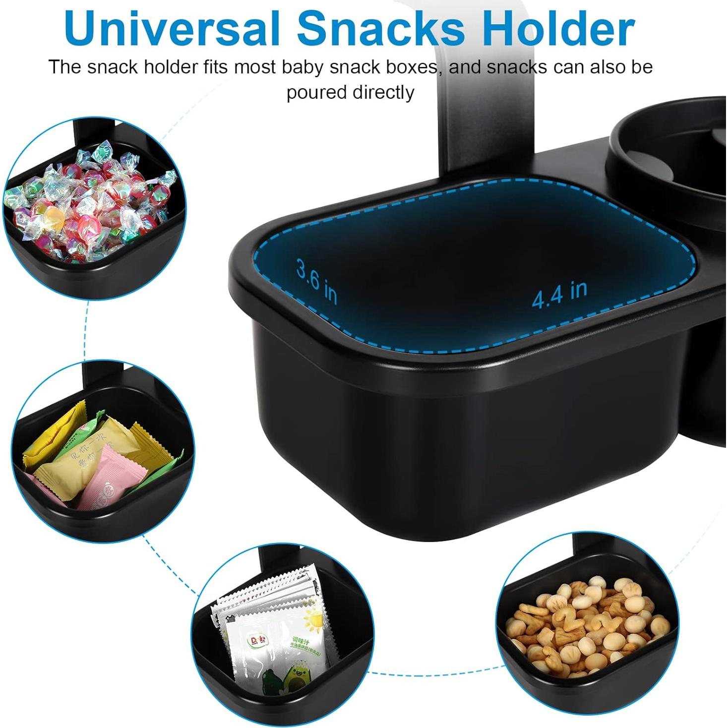 Organizador de Asiento de Coche Accmor 2 en 1 con Portavasos