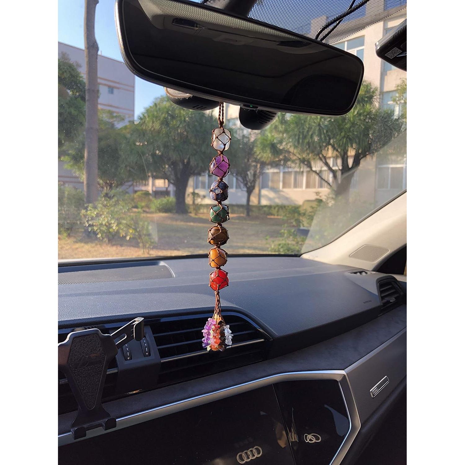 Adorno de Ventana de Cristal Hecho a Mano iSTONE 7 Chakras