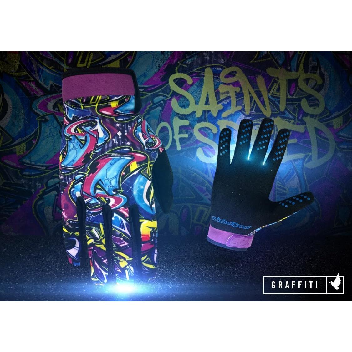 Guantes de Motocross Saints of Speed Graffiti - Pequeño